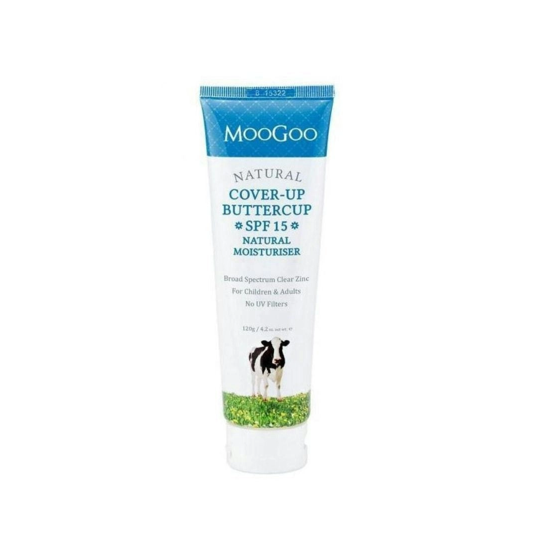 MOOGOO Cover-up Buttercup Spf15 Natural Moisturiser 120g