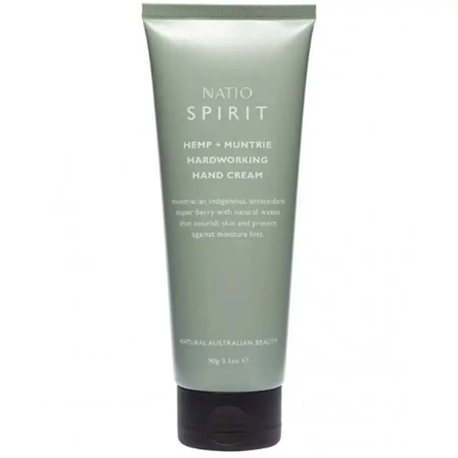 Natio Spirit Hemp & Muntrie Hardworking Hand Cream 90g