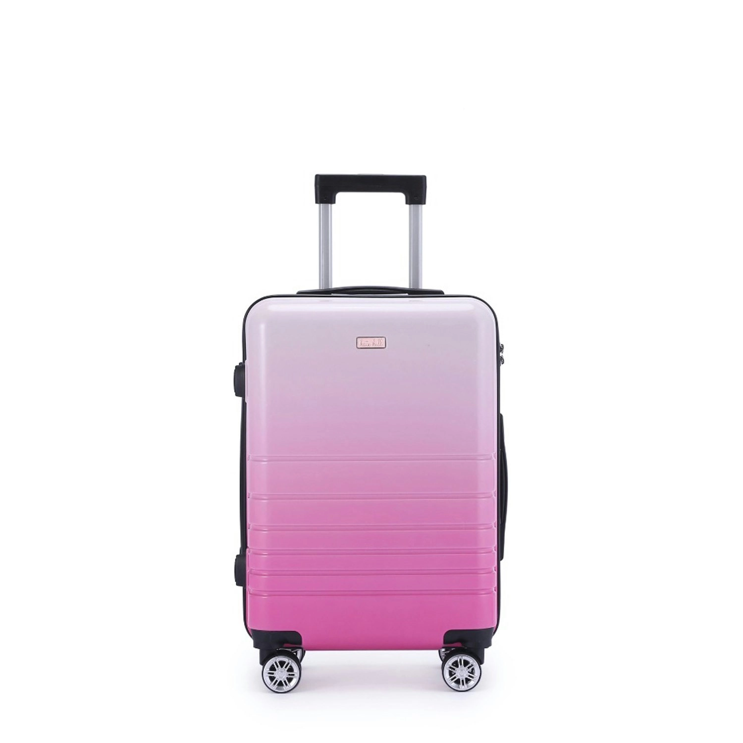 Kate Hill Bloom Luggage Small Wheeled Trolley Hard Suitcase Travel PNK Ombre 53L