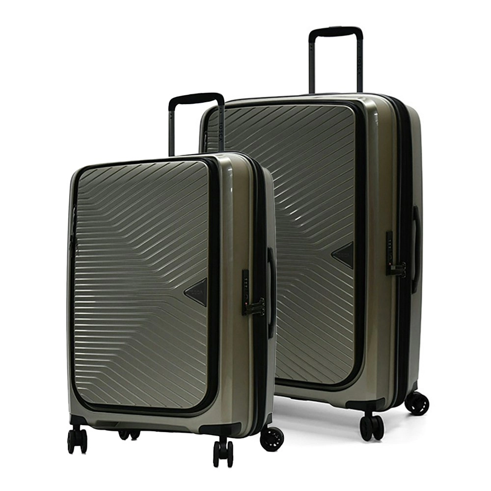 2pc Tosca Space X 25"/29" Trolley Checked Luggage Travel Suitcase M/L Champagne