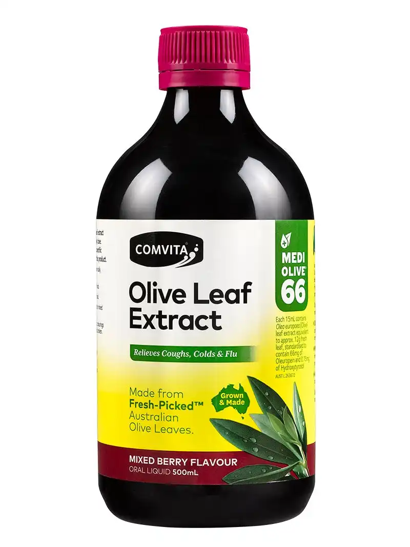 Comvita Fresh-Picked Olive Leaf Extract Mixed Berry Flavour 500ml