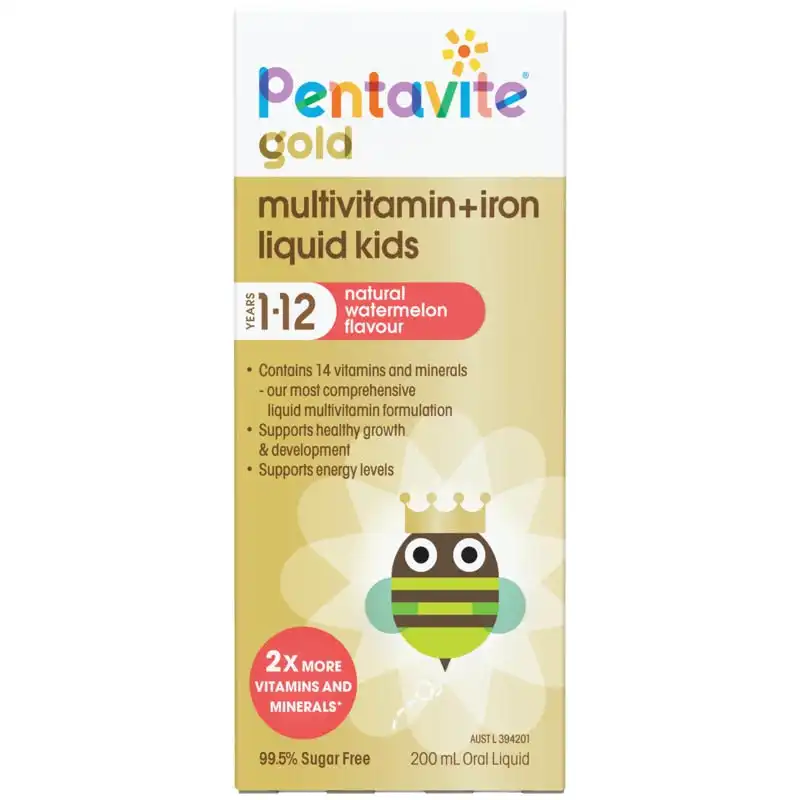 Pentavite Multivitamin+Iron Liquid 200ml