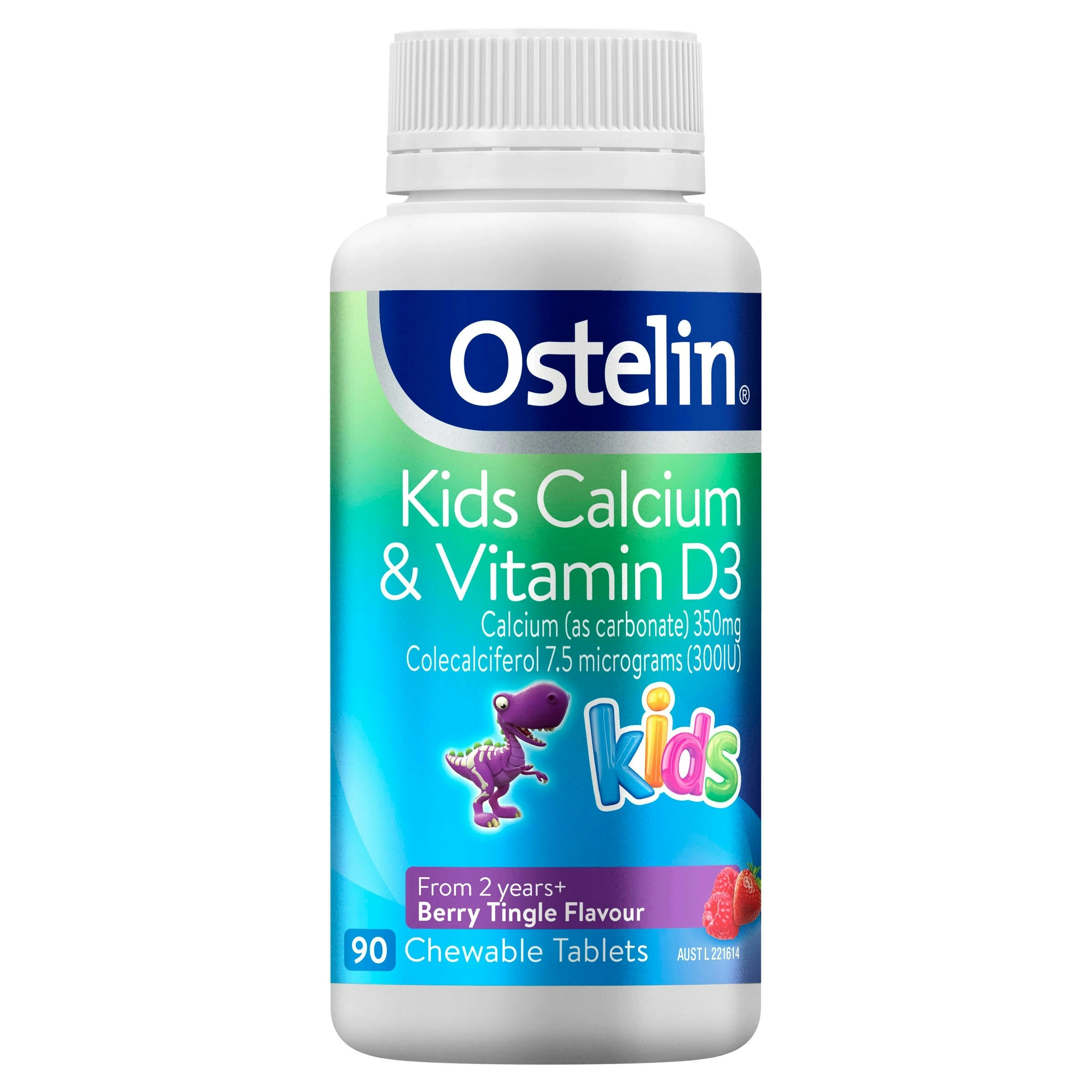 Ostelin Kids Calcium & Vitamin D3 Chewable Tablets 90 Pack