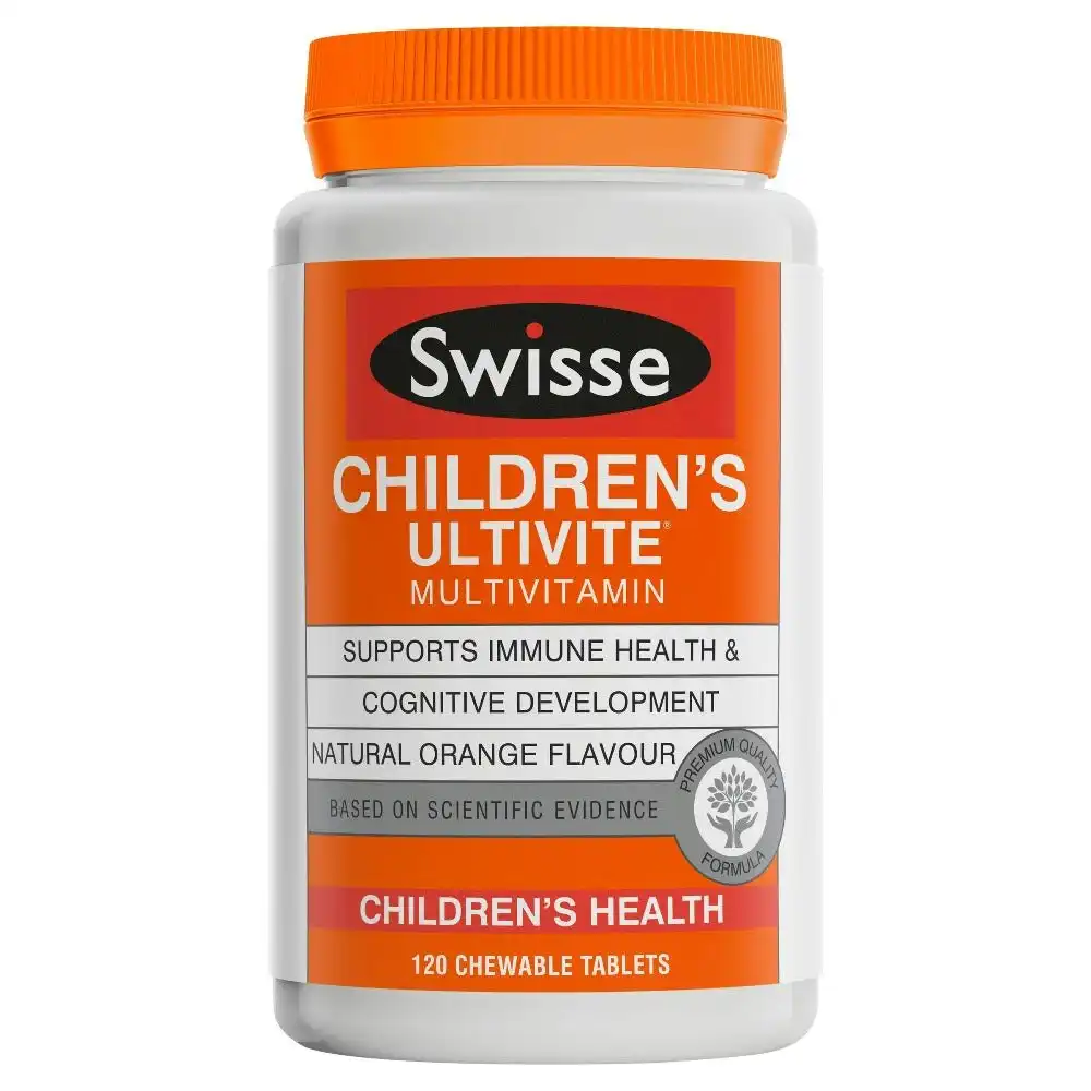 Swisse Children's Ultivite Chewable Multivitamin 120 Tablets