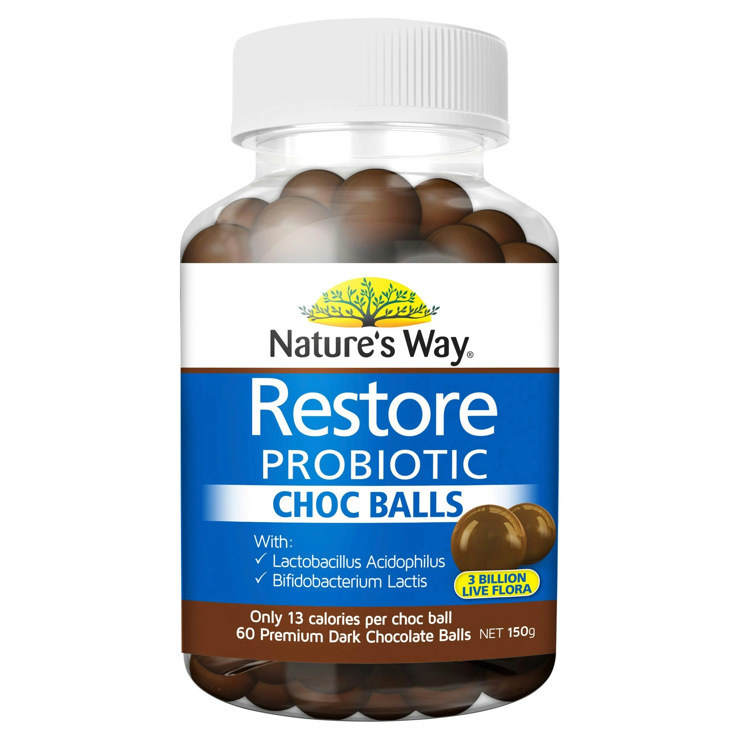 Natures Way Restore Choc Ball 60'S