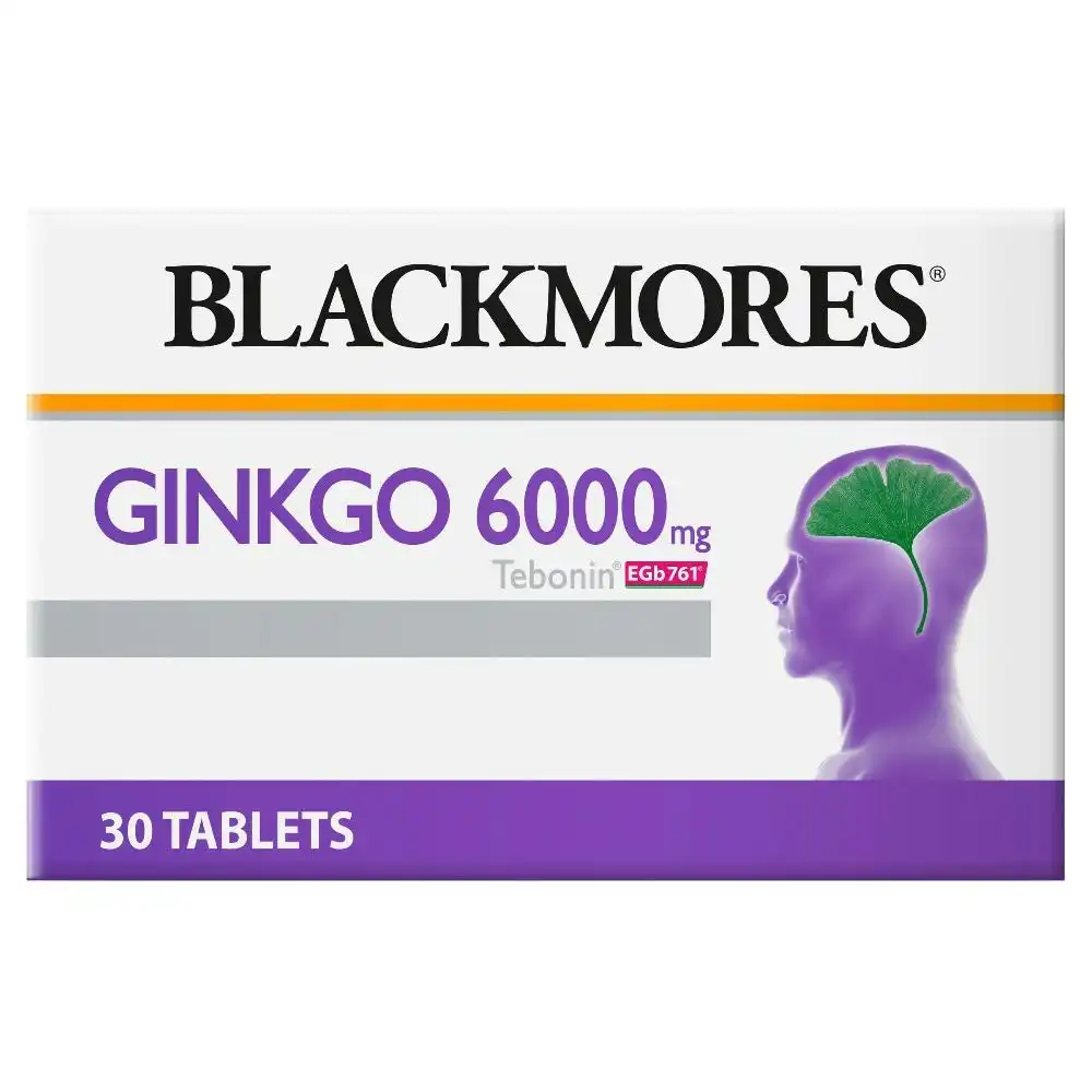 Blackmores Ginkgo 6000Mg Tebonin 30 Tabs