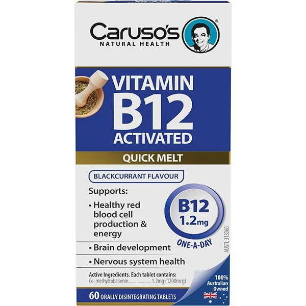 Caruso's Vitamin B12 Activated 60 Tablets