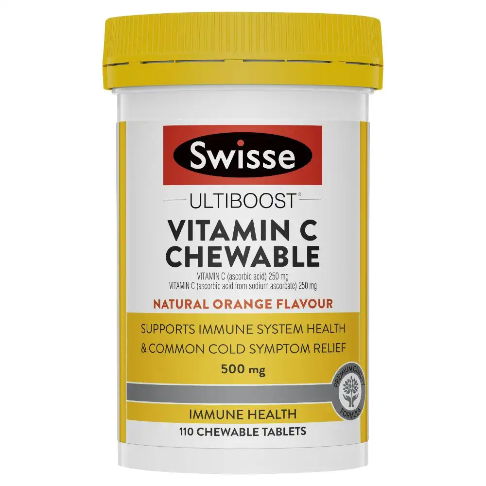 Swisse Ultiboost High Strength Vitamin C 110 Chewable Tablets