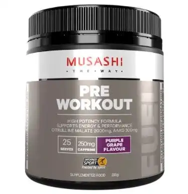 Musashi Pre Workout Purple Grape 225g