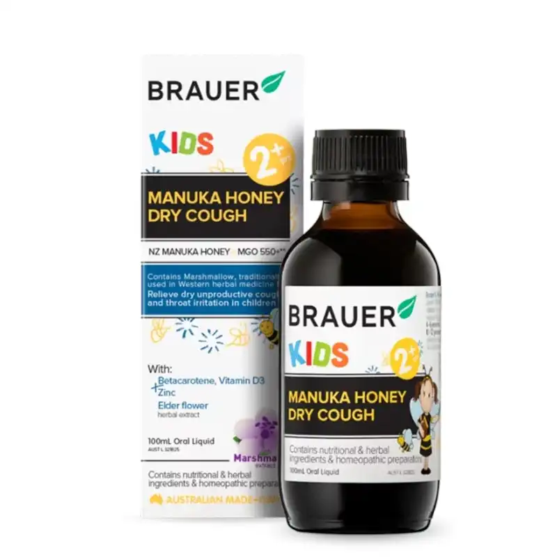 Brauer Kids Manuka Honey Dry Cough 100ml