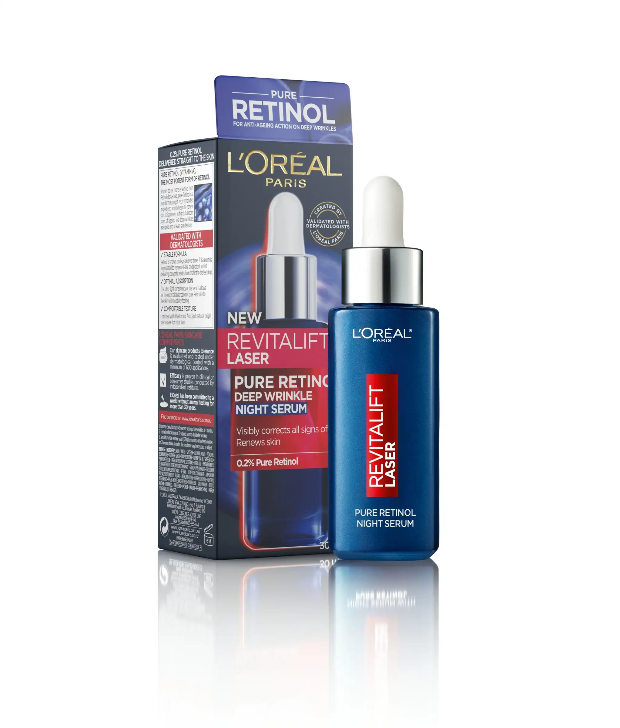 Loreal Revitalift Laser Pure Retinol Deep Wrinkle Night Serum 30ml