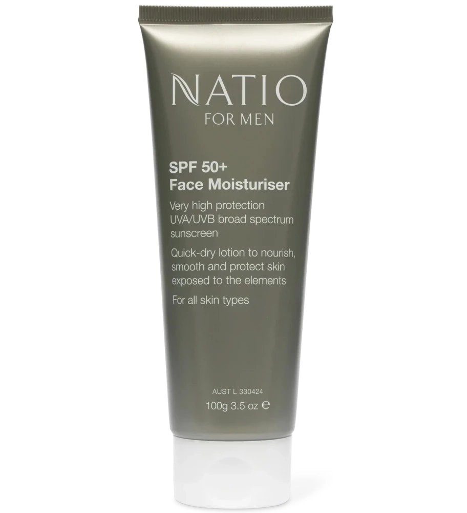 Natio For Men Spf 50+ Face Moisturiser 100g