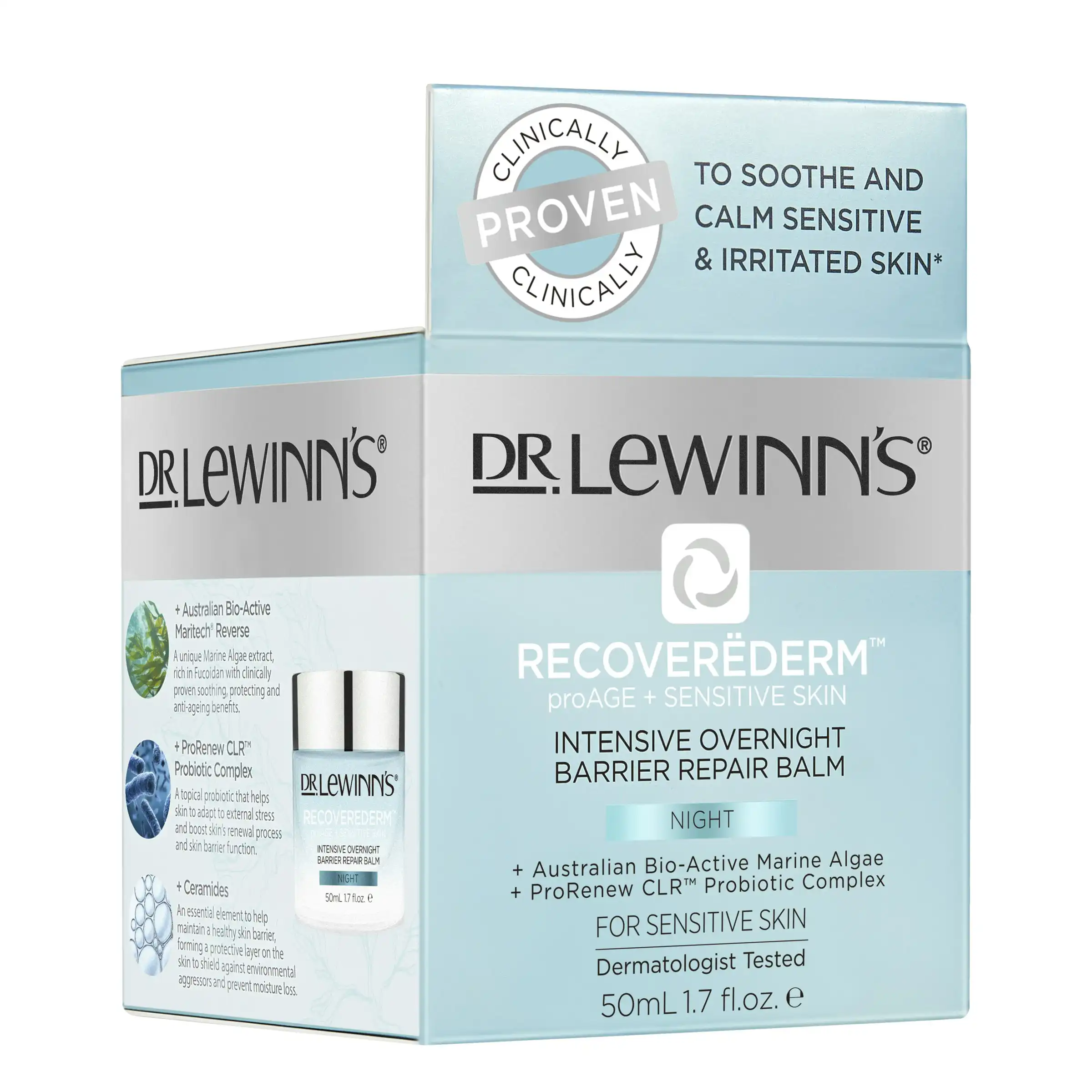 Dr Lewinn's Recoverederm Intensive Overnight Barrier Repair Balm 50ml