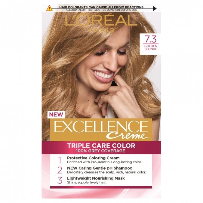 L'Oreal Excellence Creme 7.3 Dark Golden Blonde Hair Colour