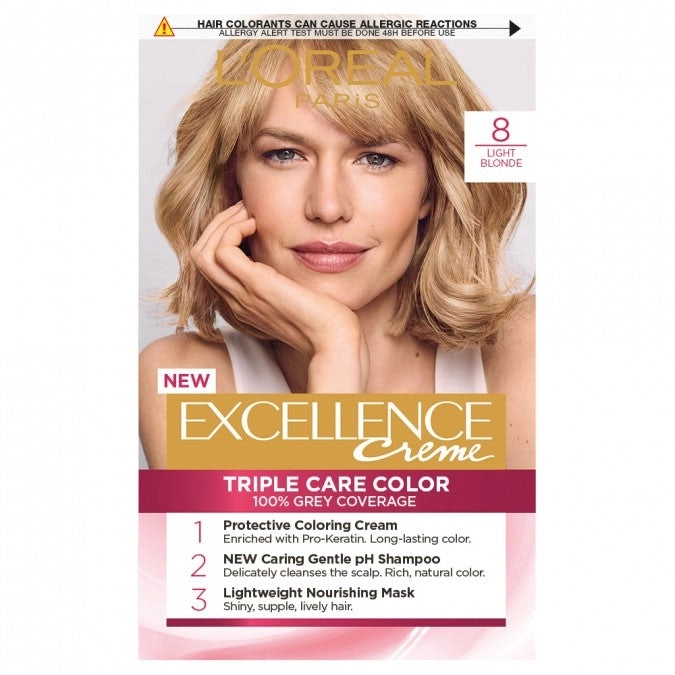 L'Oreal Excellence Creme 8 Blonde Hair Colour