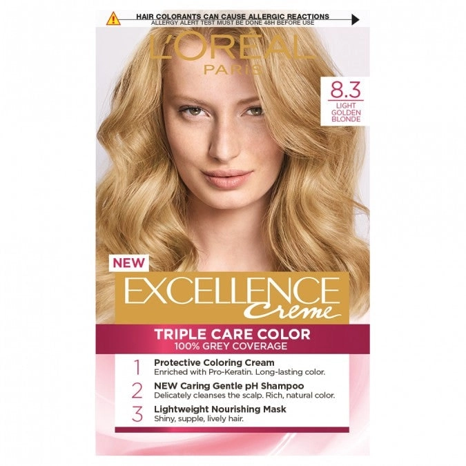 L'Oreal Excellence Creme 8.3 Golden Blonde Hair Colour