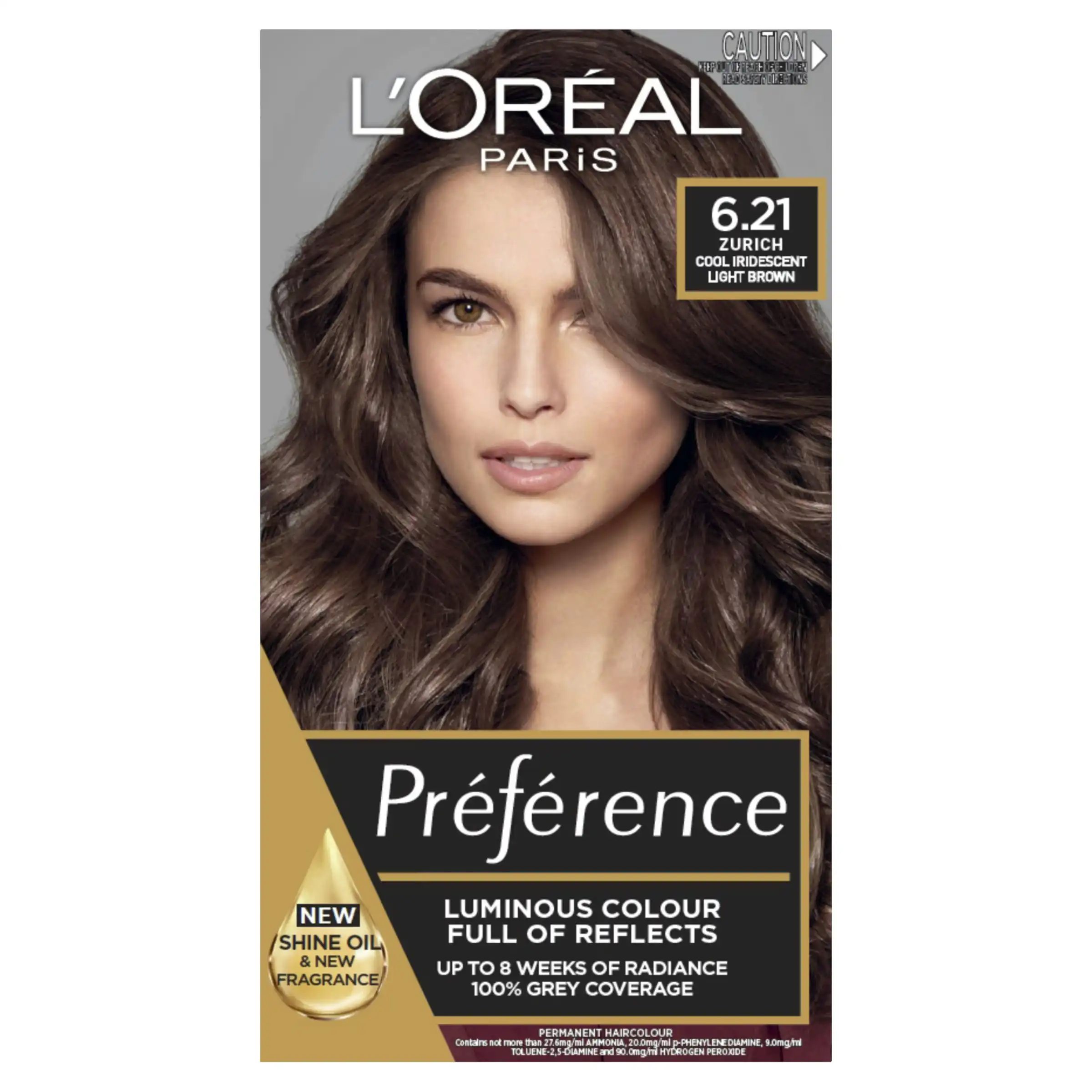 L'Oreal Paris Preference 6.21 Zurich Cool Iridescent Light