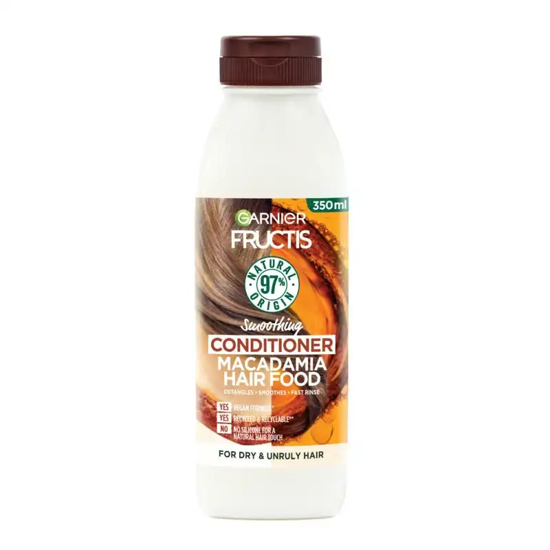 Garnier Fructis Hair Food Macadamia Conditioner For Unruly hair 350ml