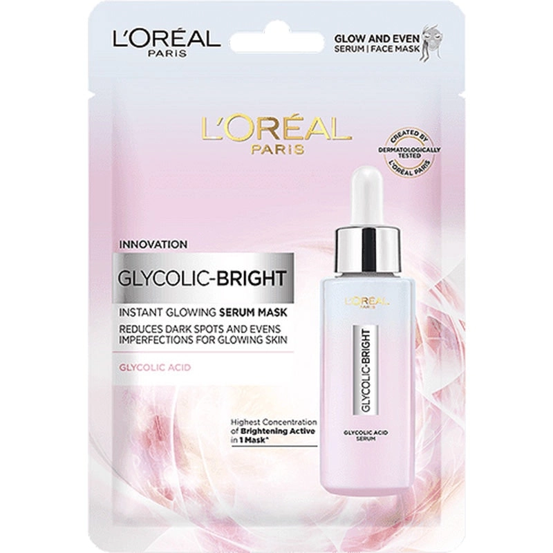 L'Oreal Paris Revitalift Glycolic Bright Sheet Mask