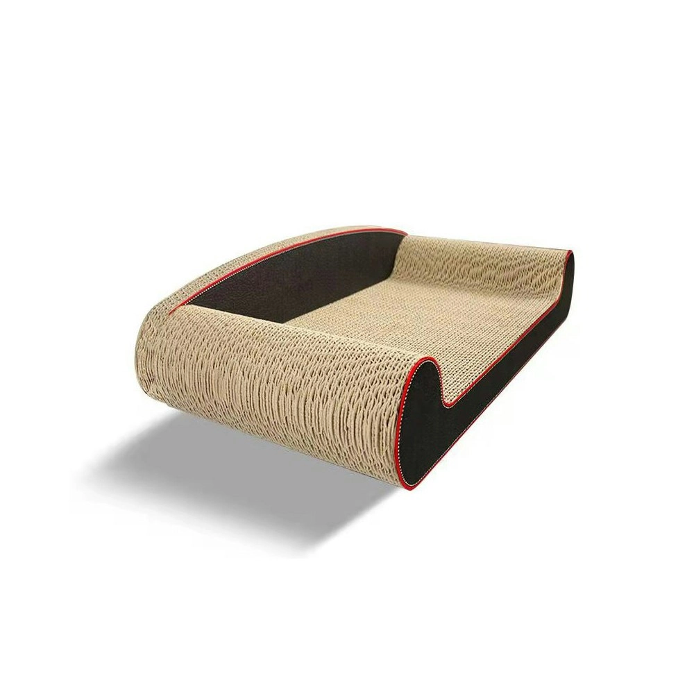 Zodiac Pet Cat 24.5x50cm Sofa Chair Scratcher Furniture Scratching Bed Black