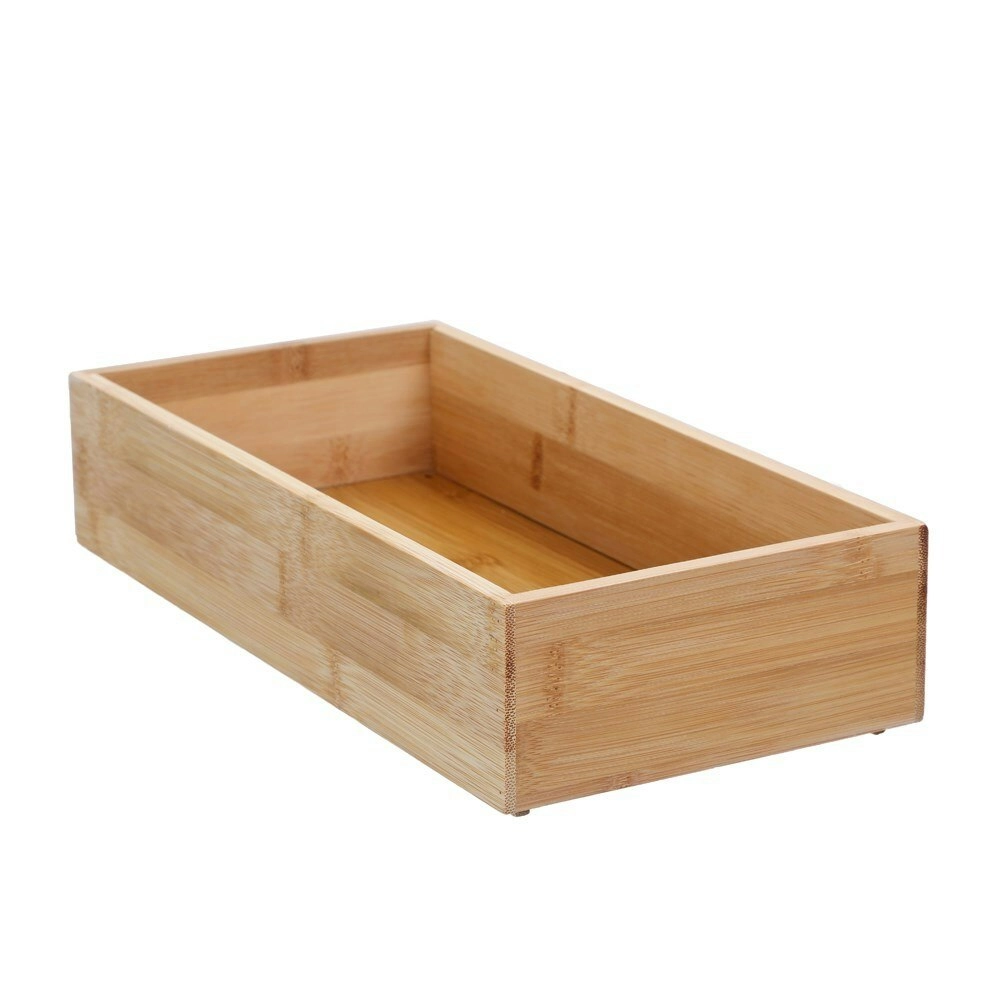 Boxsweden Bamboo Organisation Tray 30x15cm Storage Organiser Holder Container