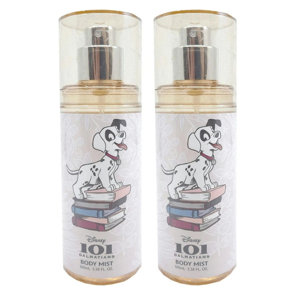 2PK 101 Dalmatians 100ml Body Mist Perfume Fragrance/Perfume Soft Scent Kids 6y+