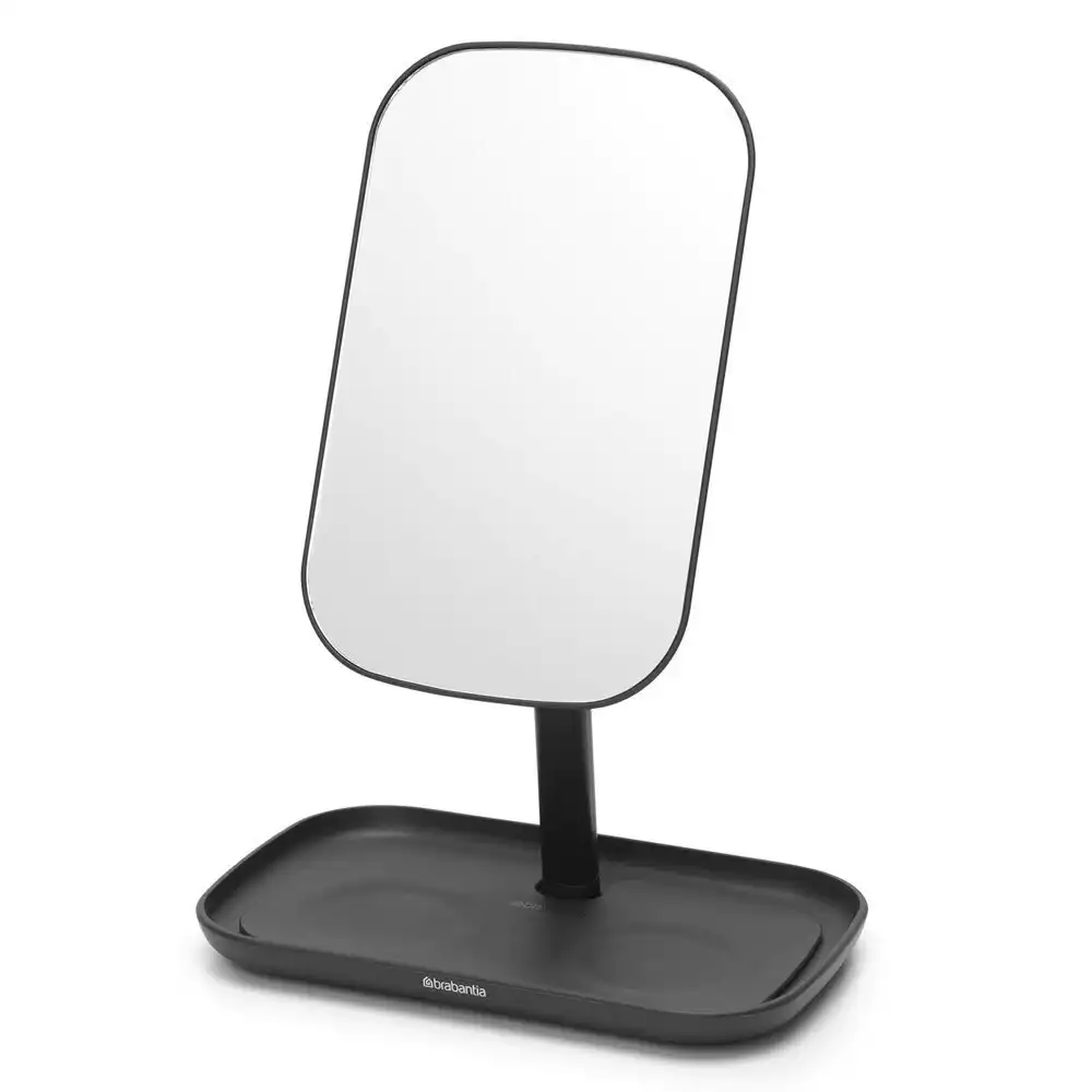 Brabantia 28.3cm Makeup Beauty Vanity Desk/Table Mirror w/Storage Tray Dark Grey