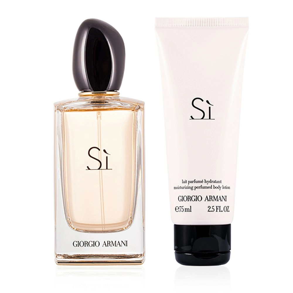 2pc Giorgio Armani Si 100ml Eau De Parfum Spray & Lotion Traveler Exclusive Set