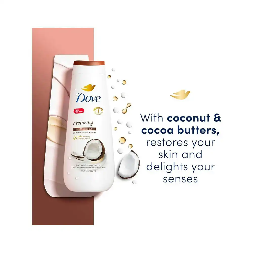 Dove Nourishing Body Wash Restoring Coconut Butter & Cocoa Butter 650ml