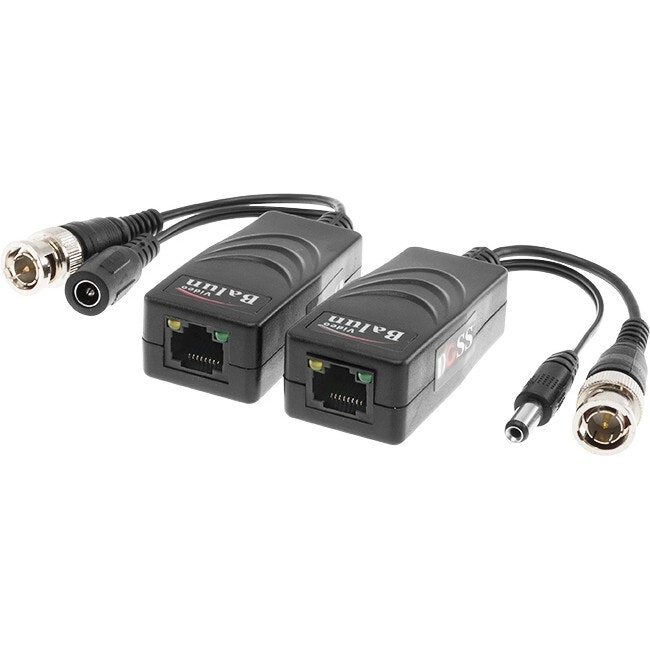 Doss VPB45PCDHD Video & Power Converter/Receiver Balun Passive w/ HD RJ45 12V BK