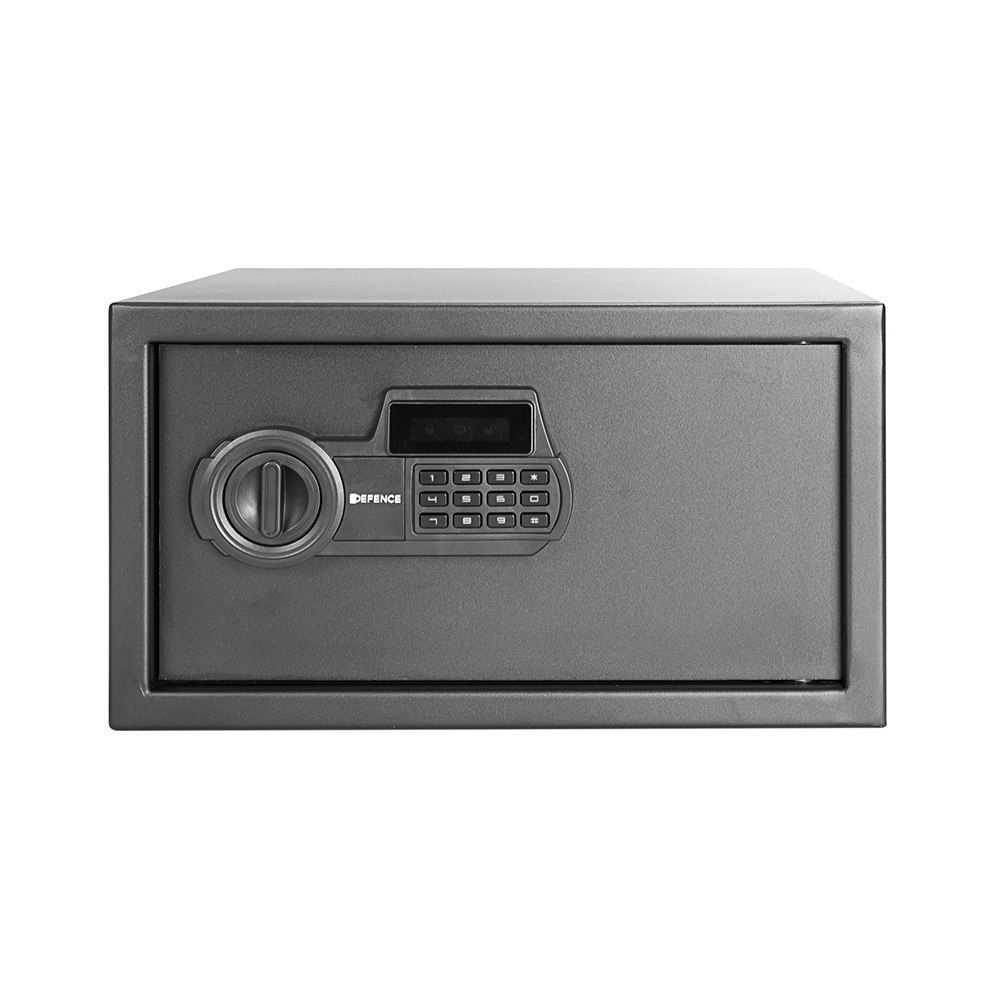 Defence Home Digital Code Security Safe w/Removable Shelf 229x405x335mm - Black