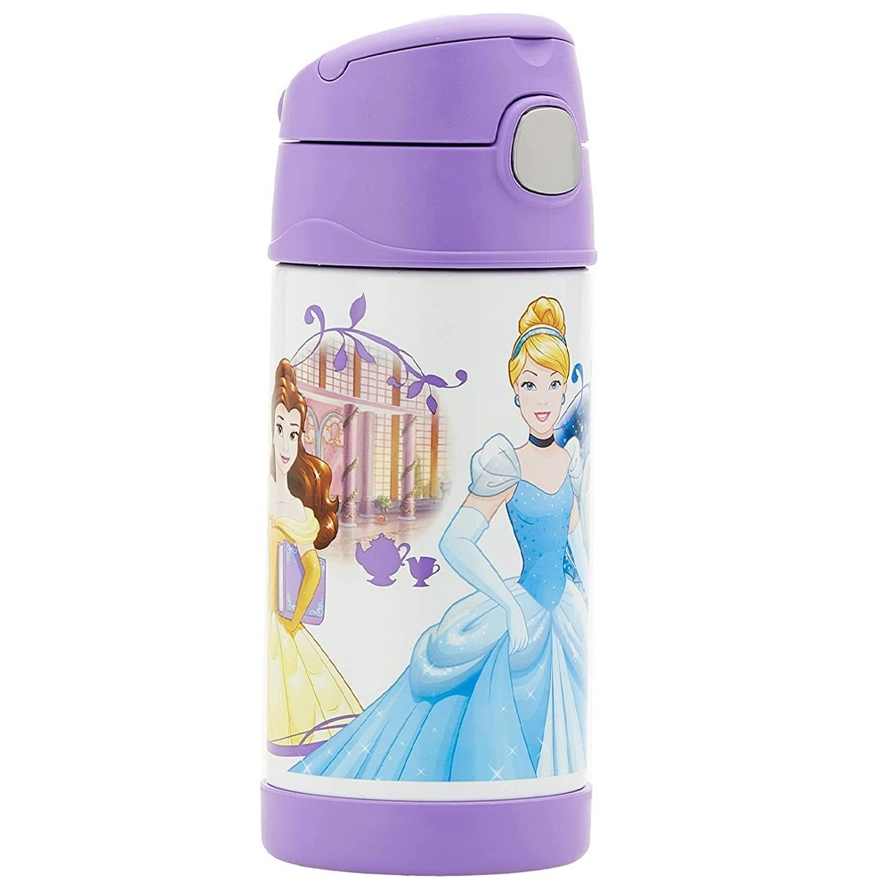 Thermos 355ml Funtainer Vacuum Insulated Drink Bottle Princess Stainless Steel