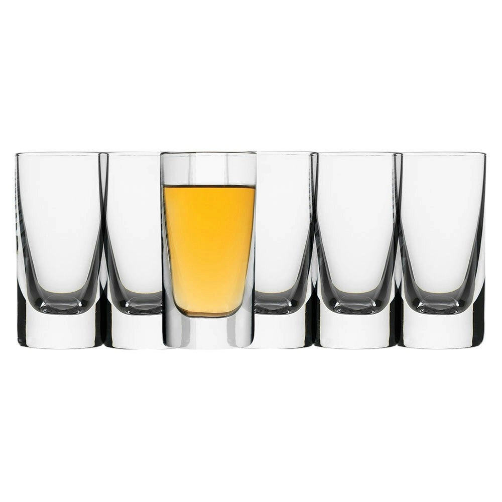 6pc Ecology Classic 50ml Shot Glass Crystalline Glasses Liquor Glassware Set CLR