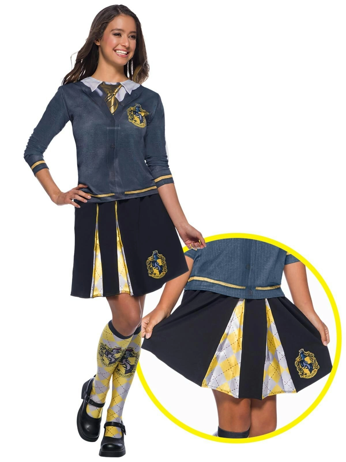 Harry Potter Hufflepuff Book Week One Size Women's Dress Up Costume Skirt