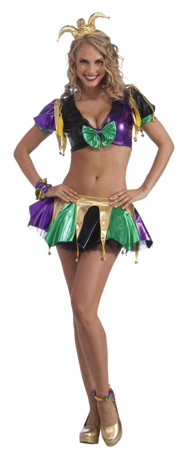 Forum Novelties Jester Mardi Gras Women's Sexy Dress Up Costume Size Standard