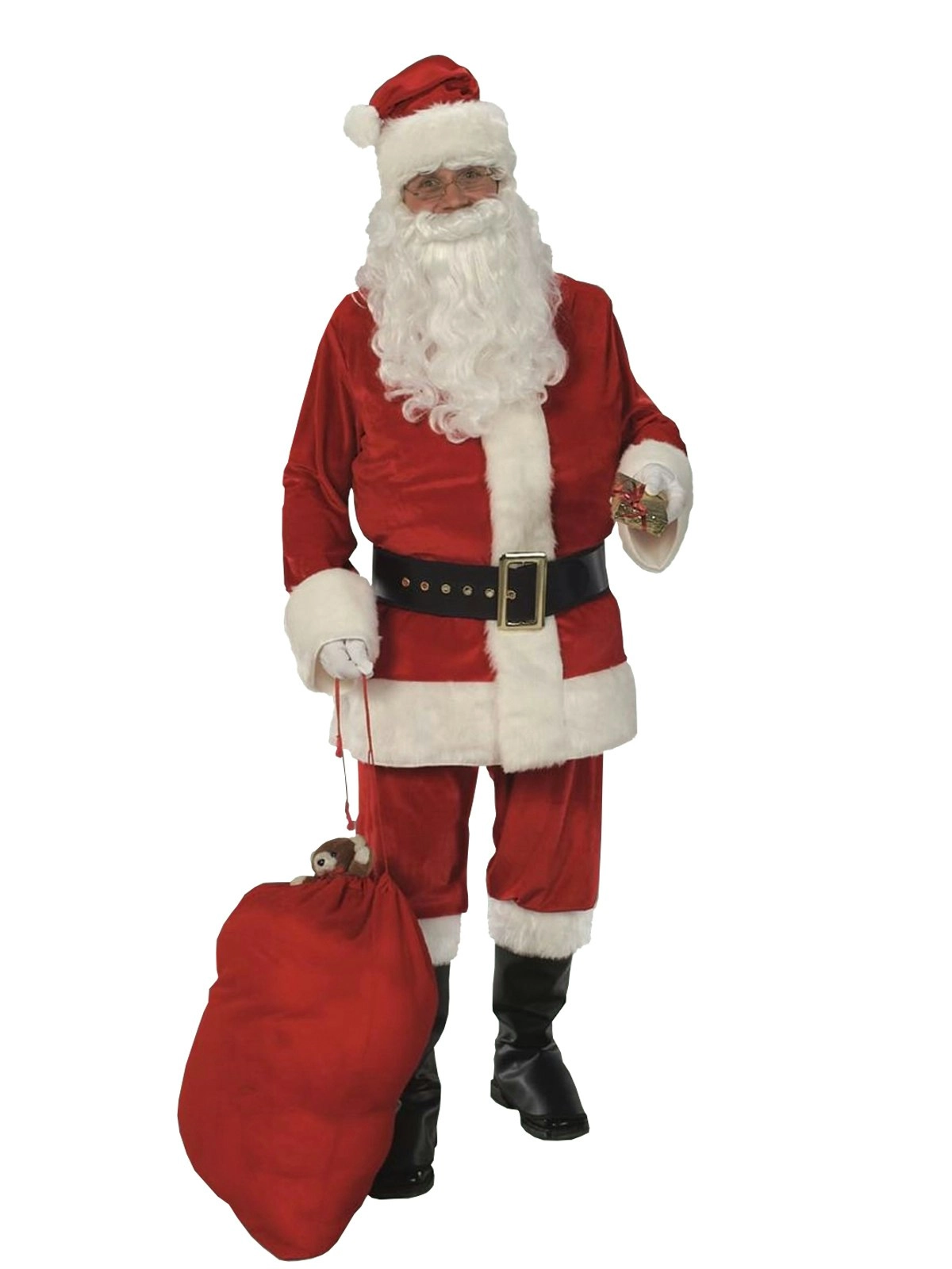 Rubies Santa Claus Suit Men's Velvet Christmas Holiday Costume Size Standard