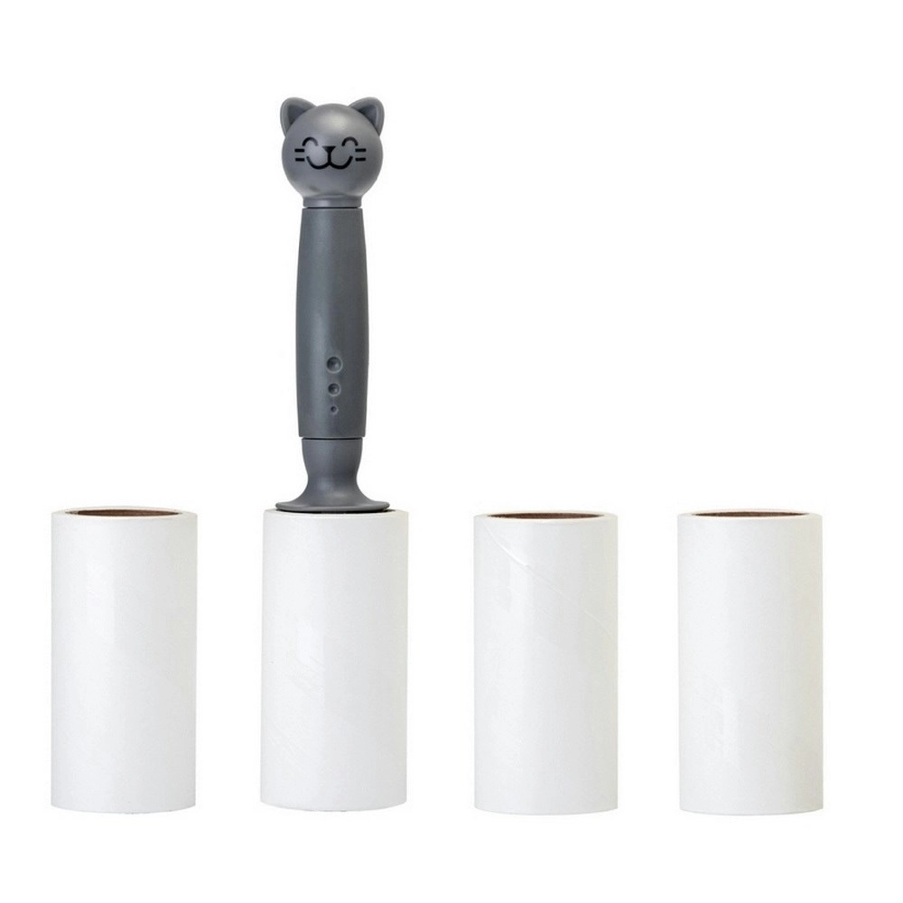 Vigar Pets Club Cat Pet Hair/Fur/Wool Remover Sticky Roller w/ 3-Refills Grey