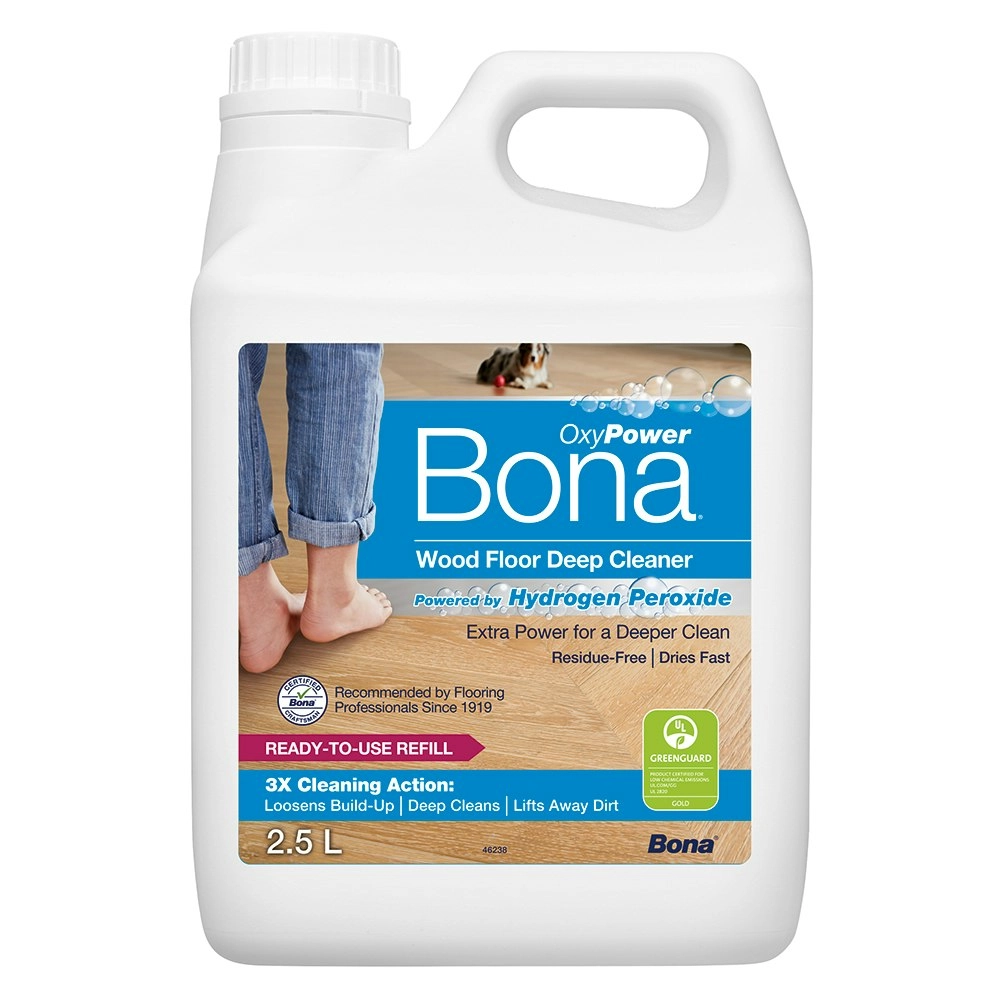 Bona 2.5L Wooden Floor Residue Free Deep Surface Cleaner w/Hydrogen Peroxide