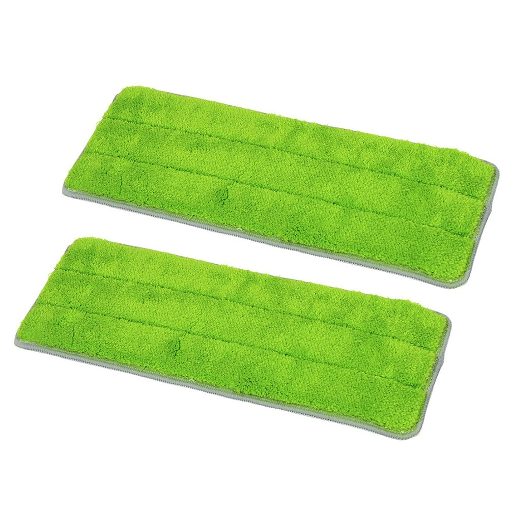 2PK Sabco MultIFit Replacement Cleaning Pad Refill Flat Mop/Bucket Sets Green