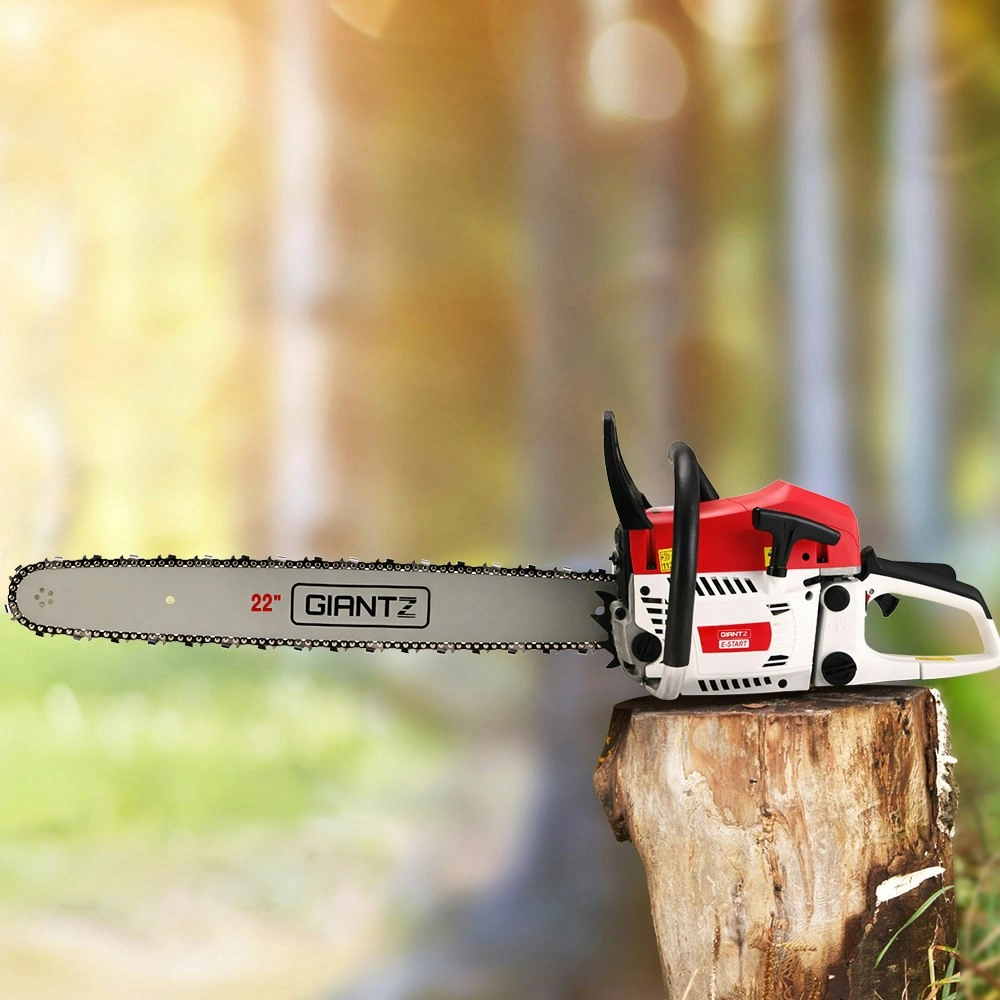 Giantz Chainsaw Petrol 62CC 22" Bar Commercial E-Start Pruning Chain Saw,Giantz Chainsaw Petrol 62CC 22" Bar Commercial E-Start Pruning Chain Saw 5.2HP