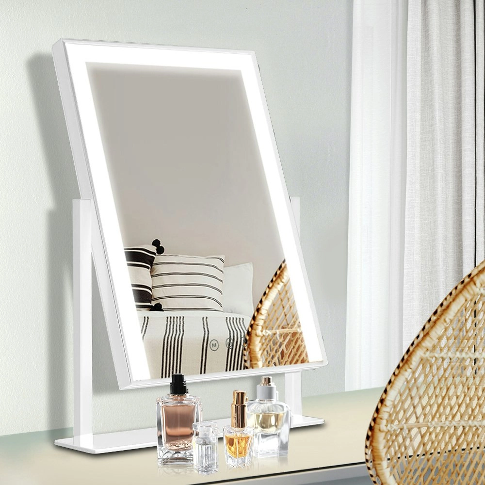 Embellir Makeup Mirror 30x40cm Hollywood Vanity with LED Light Rotation White