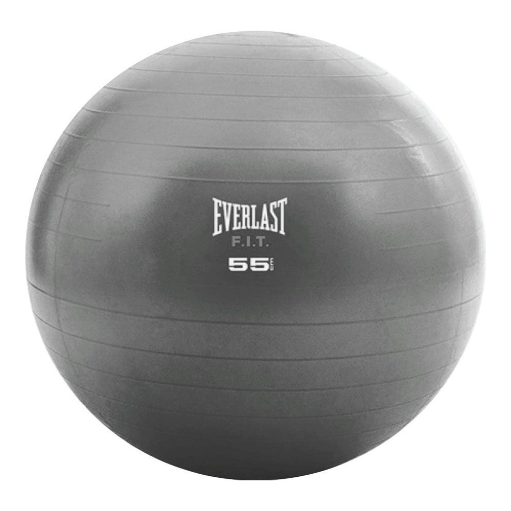 Everlast Core Strength Inflatable Yoga Fitness/Exercise Gym Fit Ball 55cm Grey