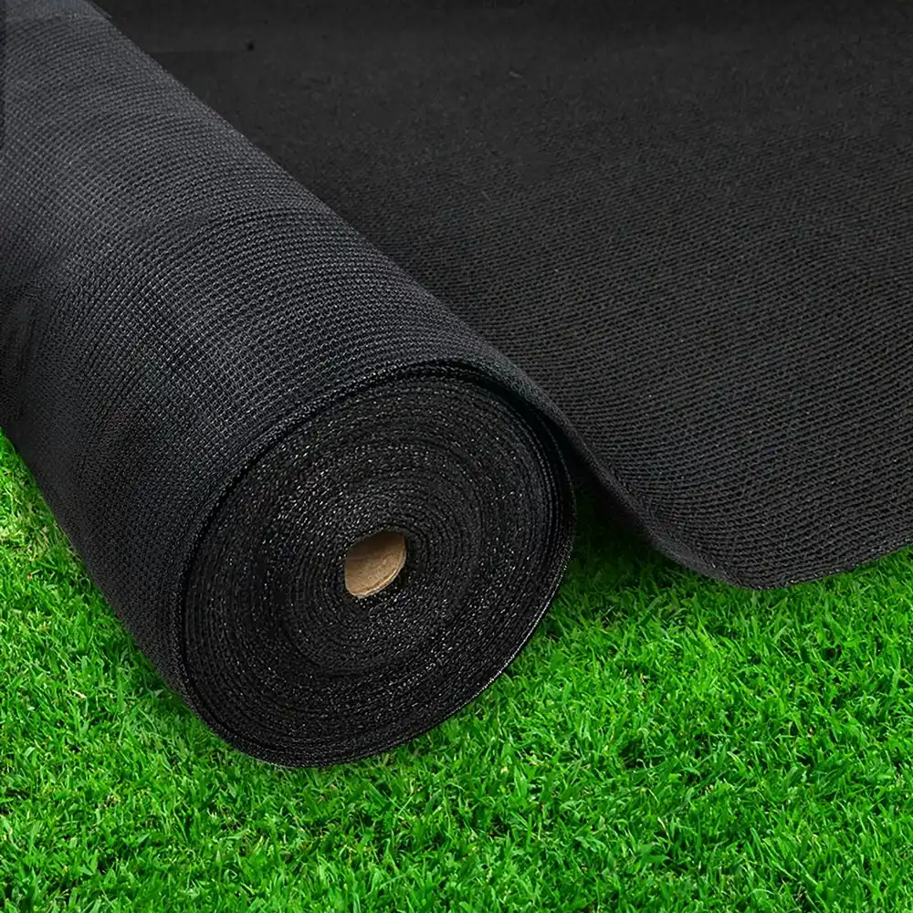 Instahut 30% Shade Cloth 3.66x30m Shadecloth Wide Heavy Duty Black