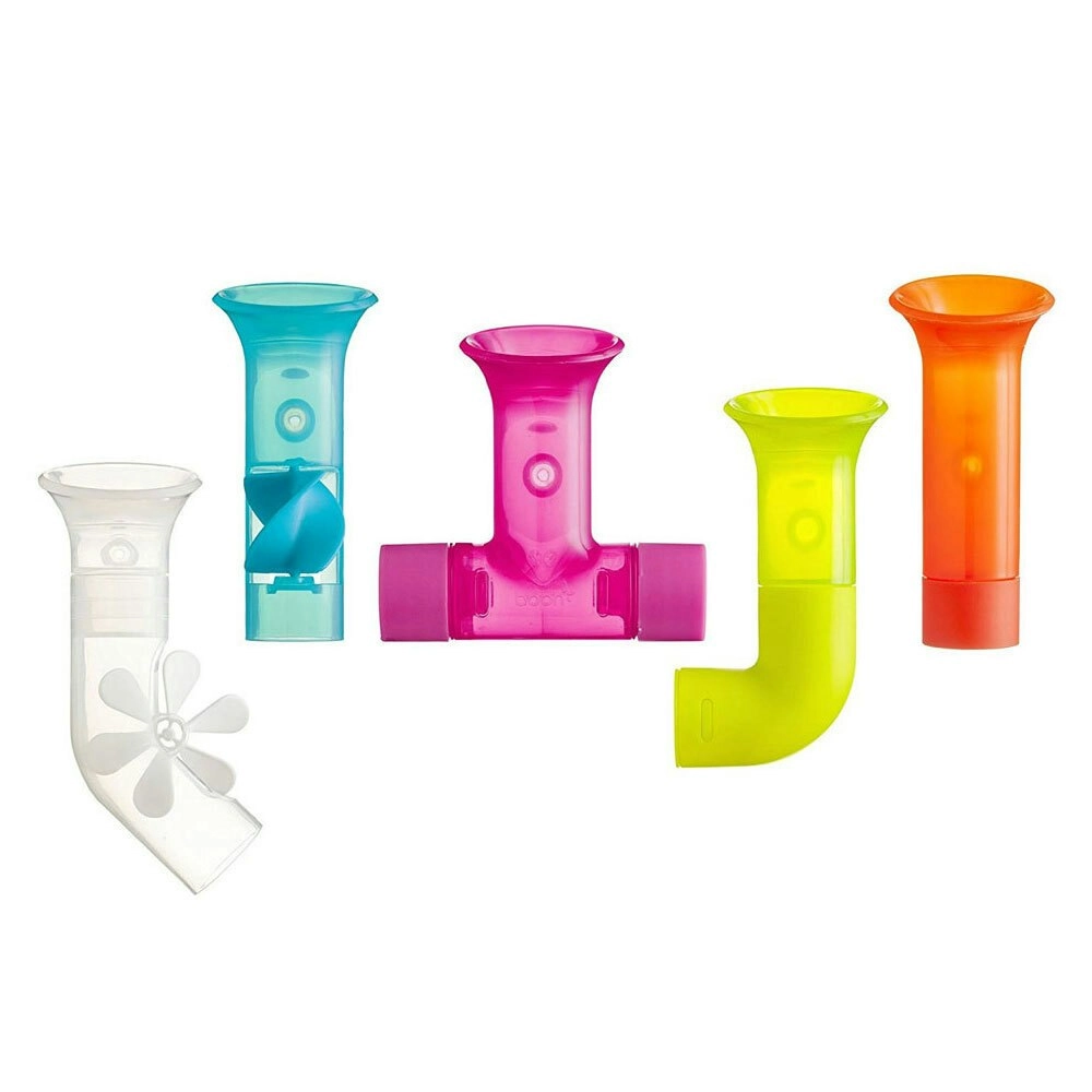 Boon 5pc Pipes Building Bath Toy Suction Set Tub/Shower Play/Fun Kids/Toddler