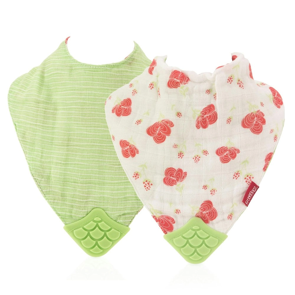 Nuby Baby/Toddler Muslin Triangle Bandana Feeding Bib Towel Girl 0m+ Assorted