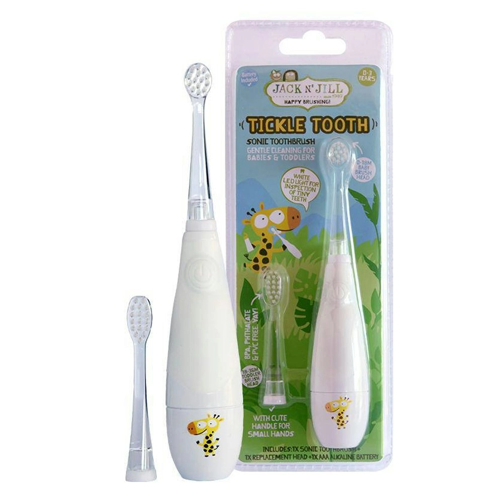 Jack N' Jill Tickle Tooth Cleaning Sonic Electric Toothbrush Kids/Toddler 0-6y