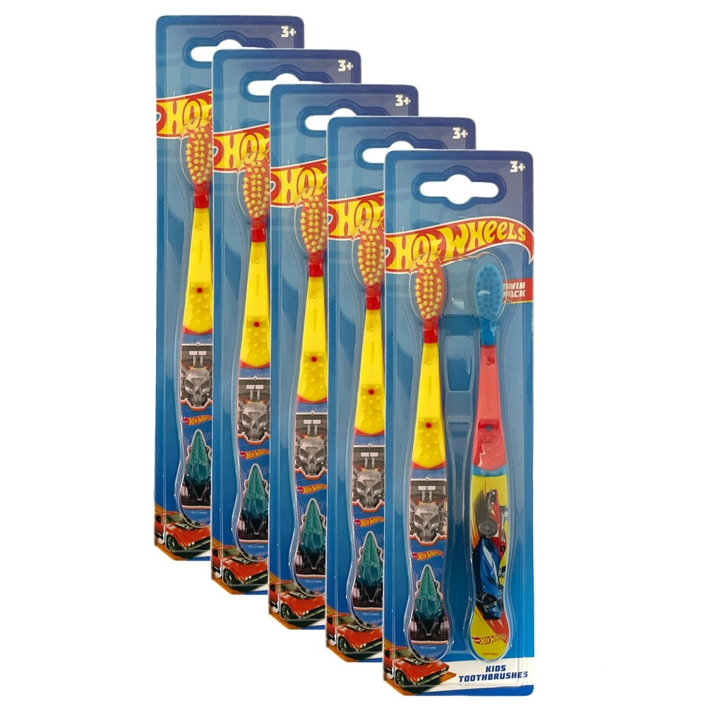 10pc Hot Wheels 16cm Kids Soft Bristle Oral/Dental Children Brush Toothbrush 3+