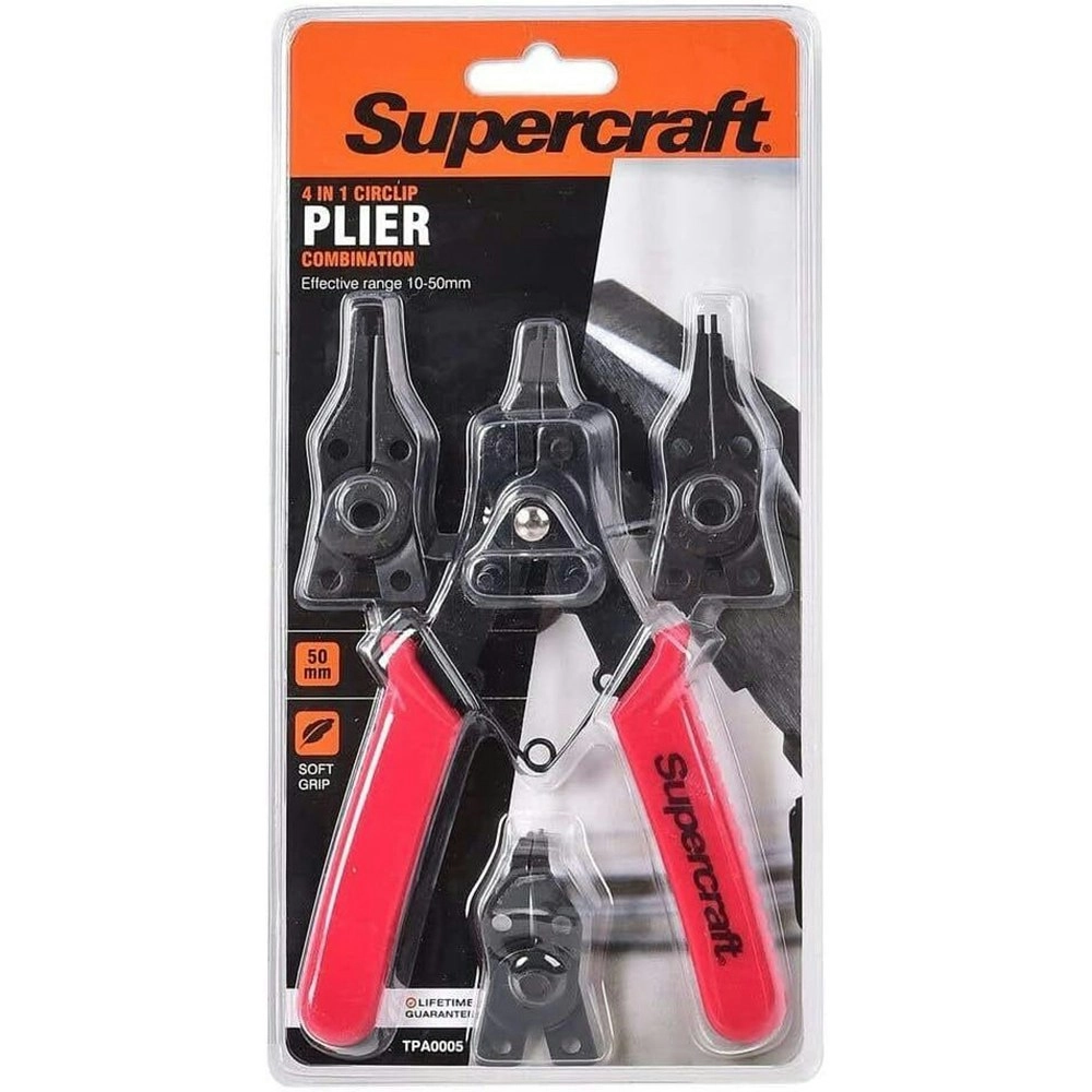 Supercraft Long Nose Adjustable Lockgrip Pliers Soft Grip Handles 150mm