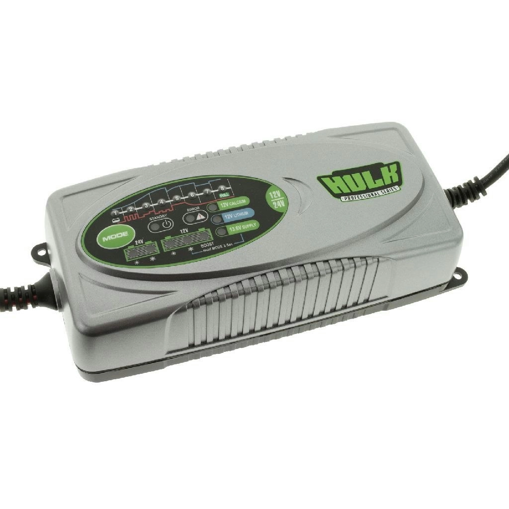 Hulk 4X4 Full Automatic Switchmode 7.5 Amp Car/Vehicle Battery Charger 12/24V