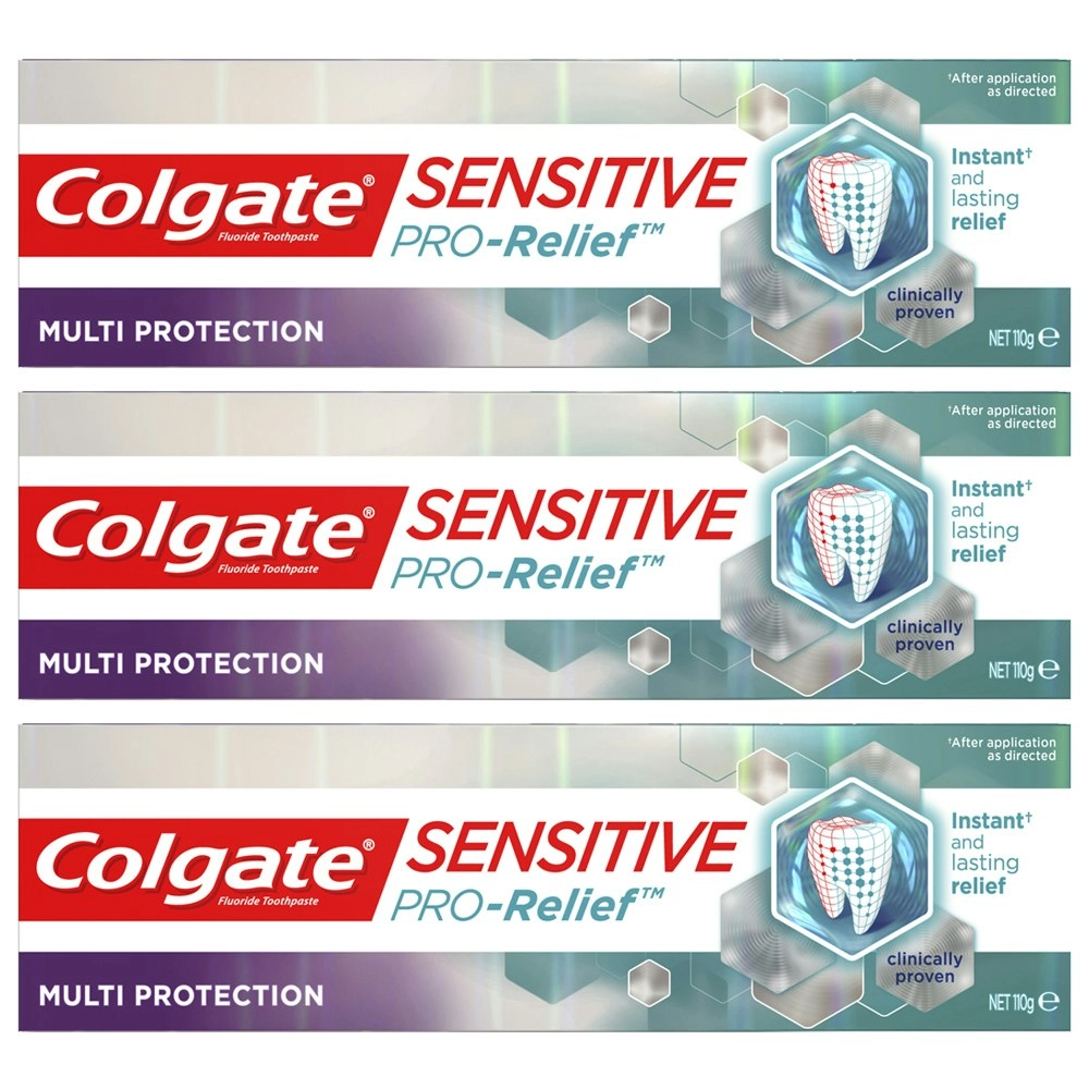 3x Colgate Sensitive ProRelief Multi Protection 110g Sensitive Teeth Toothpaste